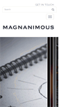 Mobile Screenshot of magnanimous.com